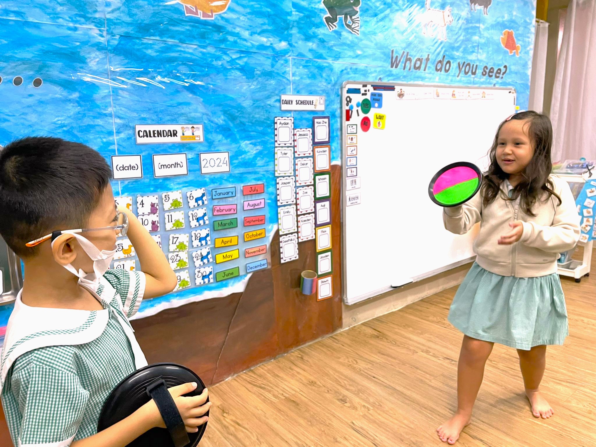 Children at Ichiban Nurtureland participating in interactive classroom activity to support developmental learning